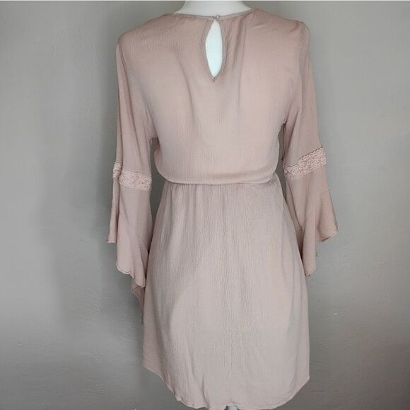 Promesa USA Rayon Dusty Pink Mini Dress - Picture 7 of 9